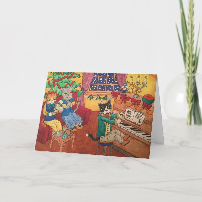 Cartes Pour Fêtes Annuelles Noël victorien (Devant)