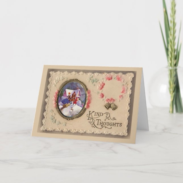 Cartes Pour Fêtes Annuelles Noël vintage (Devant)