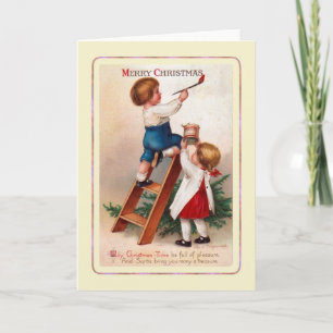 Cartes Pour Fêtes Annuelles Noël vintage
