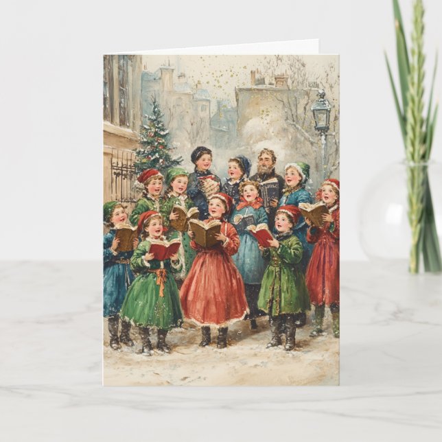 Cartes Pour Fêtes Annuelles Noël vintage (Devant)