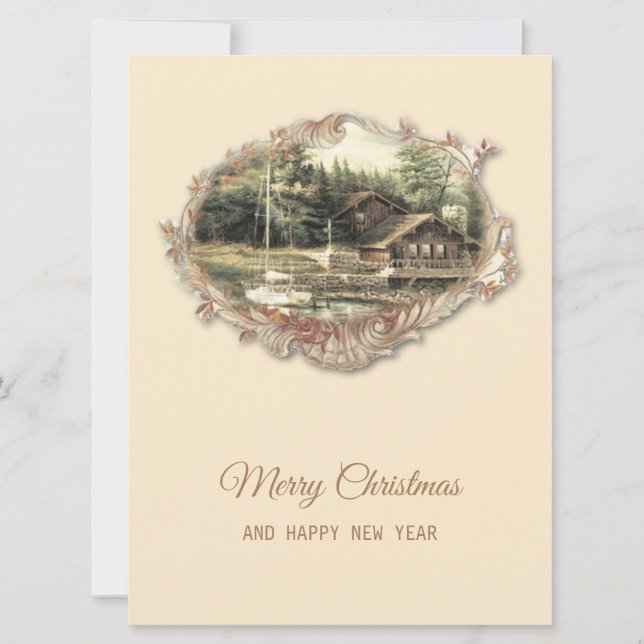 Cartes Pour Fêtes Annuelles Noël vintage (Devant)