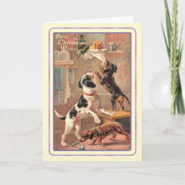 Cartes Pour Fêtes Annuelles Noël vintage (Devant)