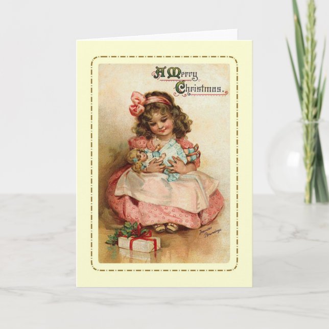 Cartes Pour Fêtes Annuelles Noël vintage (Devant)