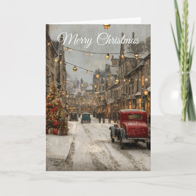 Cartes Pour Fêtes Annuelles Noël vintage (Devant)