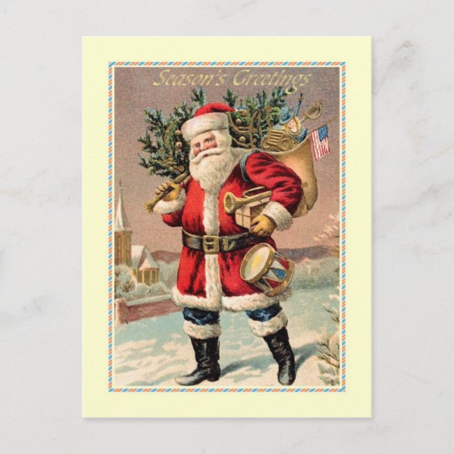 Cartes Pour Fêtes Annuelles Noël vintage (Devant)