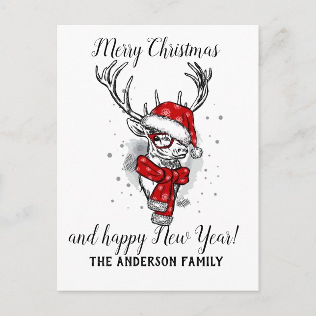 Cartes Pour Fêtes Annuelles Noël vintage (Devant)