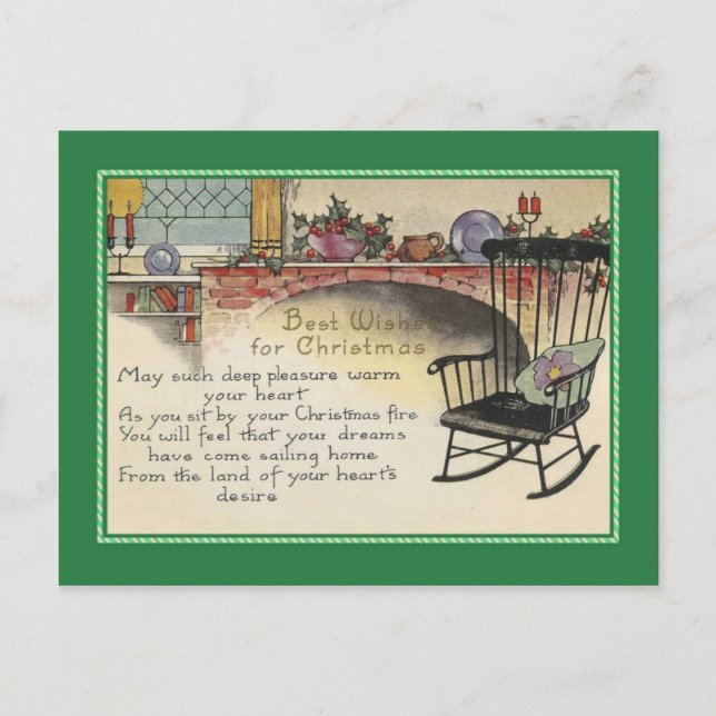 Cartes Pour Fêtes Annuelles Noël vintage (Devant)