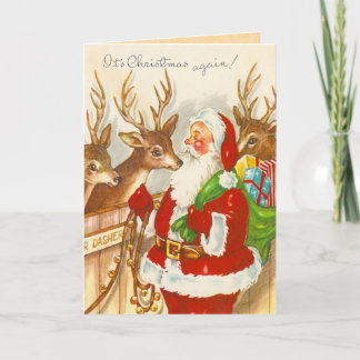 Cartes Pour Fêtes Annuelles Noël vintage