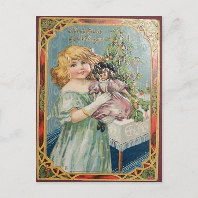 Cartes Pour Fêtes Annuelles Noël vintage (Devant)