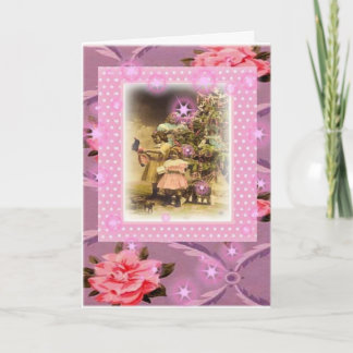 Cartes Pour Fêtes Annuelles Noël vintage.