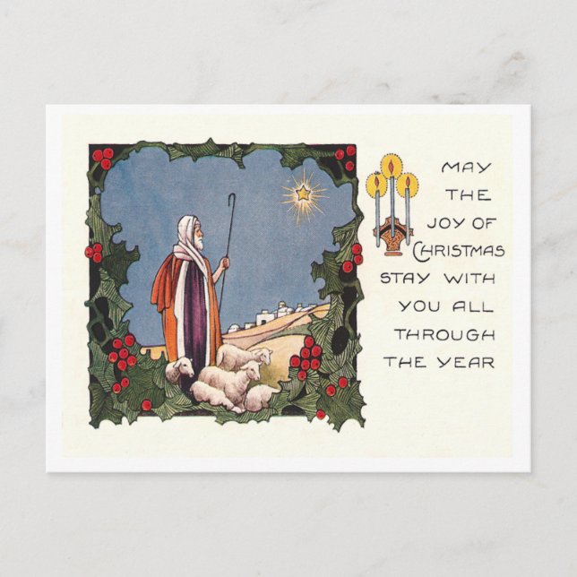 Cartes Pour Fêtes Annuelles Noël vintage (Devant)