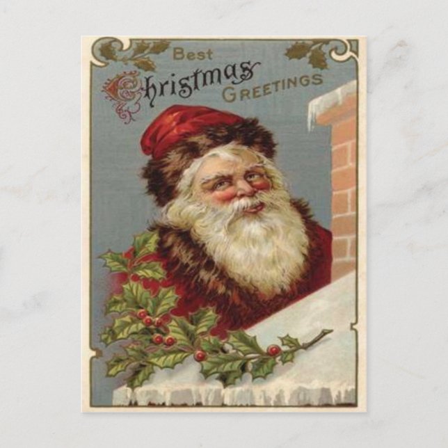 Cartes Pour Fêtes Annuelles Noël vintage (Devant)