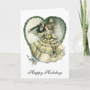 Cartes Pour Fêtes Annuelles Noël Vintage, Amour Victorien et Romance
