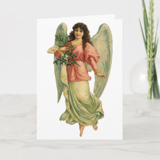 Cartes Pour Fêtes Annuelles Noël vintage, ange victorien antique