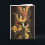 Cartes Pour Fêtes Annuelles Noël vintage, Choeur des anges de Marmion<br><div class="desc">Facile de customiser la carte de Noël, il suffit d'ajouter vos noms! A Choir of Angels (1459) de Simon Marmion (1425-1489) est une peinture religieuse vintage de l'époque de la Renaissance. Trois magnifiques musiciens anges jouant de la musique sur leurs instruments de musique (flûtes) en volant. Design festif à utiliser...</div>