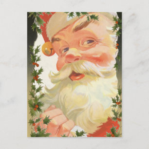 Cartes Pour Fêtes Annuelles Noël Vintage, frontière victorienne Holly Feuille