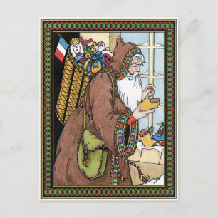 Cartes Pour Fêtes Annuelles Noël Vintage, Jouets du Père Noël Chaussures