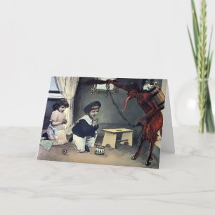 Cartes Pour Fêtes Annuelles Noël vintage Krampus