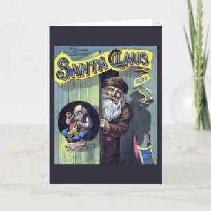 Cartes Pour Fêtes Annuelles Noël vintage, le Père Noël et son oeuvre