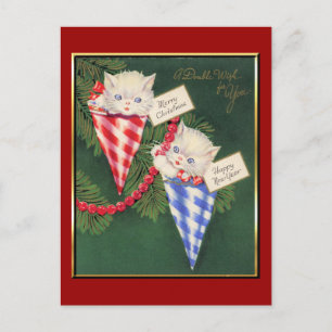 Cartes Pour Fêtes Annuelles Noël vintage/nouvelle année