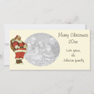 Cartes Pour Fêtes Annuelles Noël vintage, Père Noël victorien avec jouets