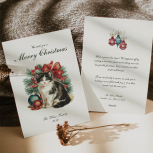 Cartes Pour Fêtes Annuelles Noël Vintage traditionnel