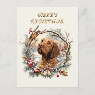 Cartes Pour Fêtes Annuelles Noël Vizsla