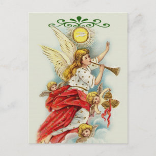 Cartes Pour Fêtes Annuelles Noël voeux anges