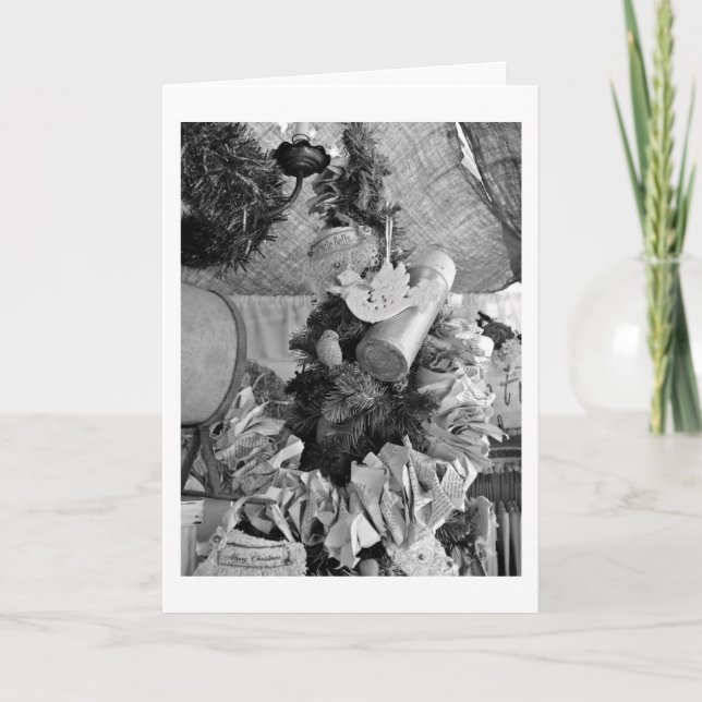 CARTES POUR FÊTES ANNUELLES NOËL VOUS SOUHAITE À TRAVERS DES KILOMÈTRES/VOUS M (Devant)