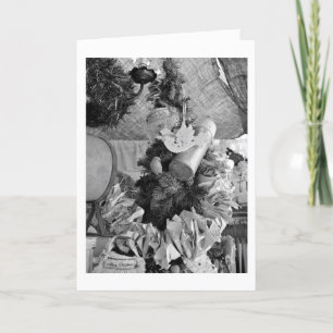 CARTES POUR FÊTES ANNUELLES NOËL VOUS SOUHAITE À TRAVERS DES KILOMÈTRES/VOUS M