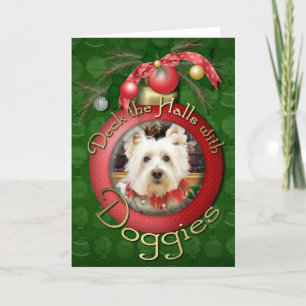Cartes Pour Fêtes Annuelles Noël - West Highland Terrier - Polo