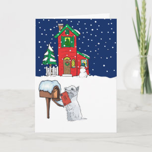 Cartes Pour Fêtes Annuelles Noël Westie