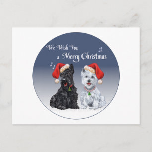 Cartes Pour Fêtes Annuelles Noëls de Scottie et Westie