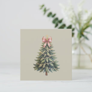 Cartes Pour Fêtes Annuelles Noeud de sapin de Noël Coquette Xmas