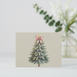 Cartes Pour Fêtes Annuelles Noeud de sapin de Noël Coquette Xmas