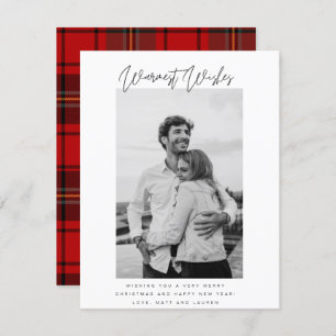 Cartes Pour Fêtes Annuelles Noir et blanc les plus chauds souhaits Photo Noël