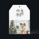 Cartes Pour Fêtes Annuelles Noir moderne élégante aquarelle botanique rustique<br><div class="desc">Black moderne élégante aquarelle rustique séchée botanique floral teintes muettes carte de Noël.</div>