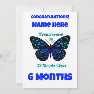 Cartes Pour Fêtes Annuelles Nom personnalisé/jalon transformé