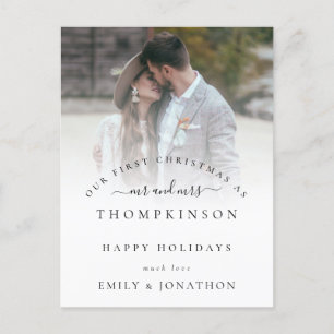 Cartes Pour Fêtes Annuelles Noms des premières photos de Noël M. et Mme