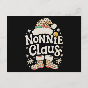 Cartes Pour Fêtes Annuelles Nonnie Claus Léopard de Noël Famille appariée