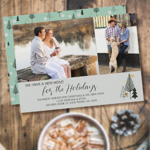 Cartes Pour Fêtes Annuelles Nordic Christmas Trees 2 Photo Nouvelle adresse