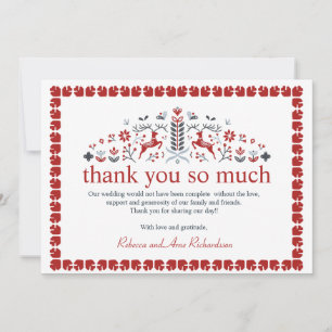 Cartes Pour Fêtes Annuelles Nordic Folk Art Reindeer antler Scandinave Photo