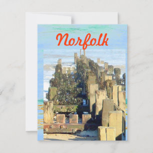 Cartes Pour Fêtes Annuelles Norfolk Beach Téléphone