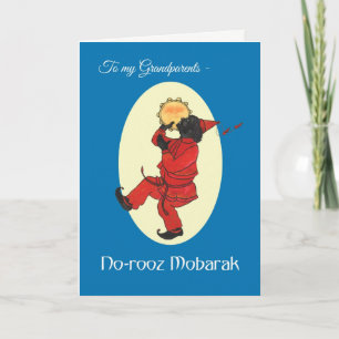 Cartes Pour Fêtes Annuelles Norooz Haji Firuz Nouvel An Persan Grands-Parents