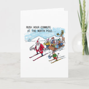 Cartes Pour Fêtes Annuelles North Pole Rush