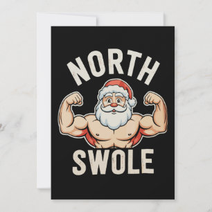 Cartes Pour Fêtes Annuelles North Swole Père Noël Salle de gym Fitness Fitness