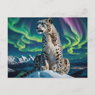 Cartes Pour Fêtes Annuelles “Northern Sky Wanderer” – Snow Leopard Portrait