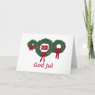 Cartes Pour Fêtes Annuelles Norvège Noël 2