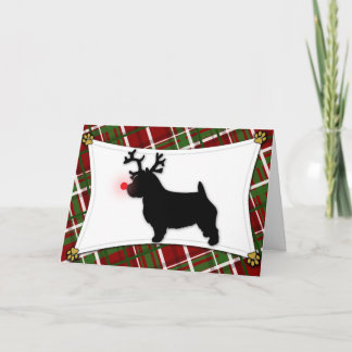 Cartes Pour Fêtes Annuelles Norwich Terrier Reindeer