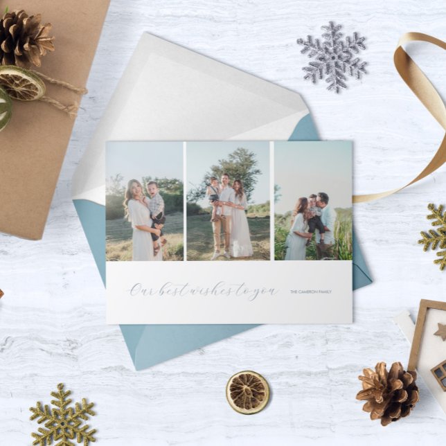 Cartes Pour Fêtes Annuelles Nos meilleurs voeux multiples Photo (Créateur téléchargé)